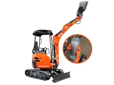 HUTTER Kubota U17 maintenant aussi disponible avec commande proportionnelle