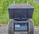 Elektro-Raddumper HD50E, 500 kg Fassungsvermögen, Bergmann, Leergewicht 240 kg, Nutzlast 500 kg, sehr kleiner Wenderadius, stabiler Kippmechanismus, optional mit elektrischer Kippmulde, Batterielaufzeit 8 Stunden, Batteriekapazität 2.5 kWh, robuste Konstruktion, optional mit Anhängerkupplung, optional mit Ladepritsche und Steckrungen, Breite mit schmaler Mulde 73 cm