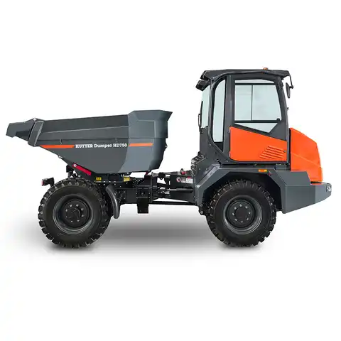 Raddumper HUTTER Dumper HD750, Bergmann, Nutzlast 7500 kg