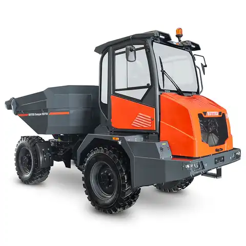 Raddumper HUTTER Dumper HD750, Bergmann, Nutzlast 7500 kg, von vorne