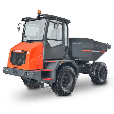 Raddumper HUTTER Dumper HD750, Bergmann, Nutzlast 7500 kg, Motorleistung 102 PS,  Ausschütthöhe 2.20 m, Durchfahrhöhe 3.10 m, Ladevolumen 4.3 Kubikmeter