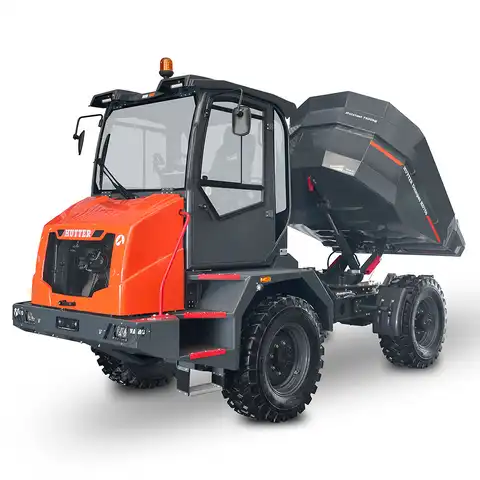 Raddumper HUTTER Dumper HD750, Bergmann, Nutzlast 7500 kg, Motorleistung 102 PS,  Ausschütthöhe 2.20 m, Durchfahrhöhe 3.10 m, Ladevolumen 4.3 Kubikmeter, Max. Fahrgeschwindigkeit 30 km/h, HVO-Diesel