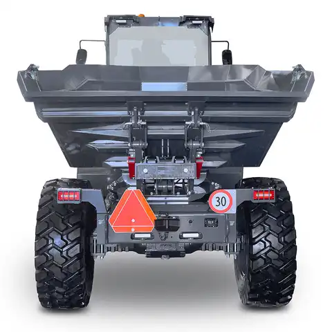 Raddumper HUTTER Dumper HD750, Bergmann, Nutzlast 7500 kg, Motorleistung 102 PS,  Ausschütthöhe 2.20 m, Durchfahrhöhe 3.10 m, Ladevolumen 4.3 Kubikmeter, Max. Fahrgeschwindigkeit 30 km/h, HVO-Diesel, Rangierkupplung hinten