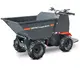 Dumper sur pneus électro HD80E, Bergmann, charge utile 800 kg, puissance du moteur 2.8 kW, Capacité de chargement 0.58 m3