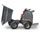 Dumper sur pneus électro HD80E, Bergmann, charge utile 800 kg, puissance du moteur 2.8 kW, Capacité de chargement 0.58 m3, autonomie de la batterie 8 heures, largeur 0.88 m, Haute capacité de charge, De construction robuste