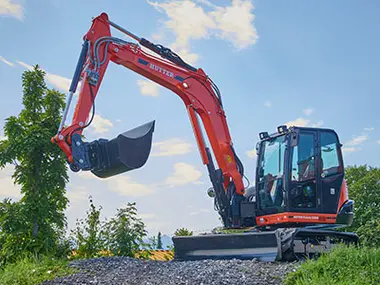 Convaincante nouvelle pelle Kubota 8 tonnes