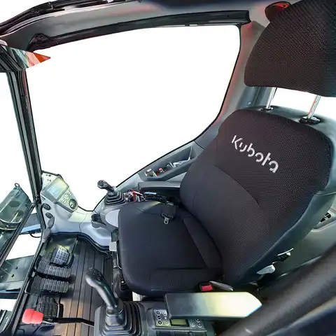 HUTTER Kubota U145-V, Raupenbagger mittlere Gewichtsklasse, mit Löffel, 14.6 Tonnen Gewicht, Motorleistung 106.7 PS, Kompaktbagger, automatische Betankungsanlage, mit Trackingsystem, Klimaanlage, Lastbruchsicherung, Diebstahlsicherung, Load-Sensing-Hydrauliksystem, Grabtiefe 6 m, Luxuskabine mit Komfortsitz
