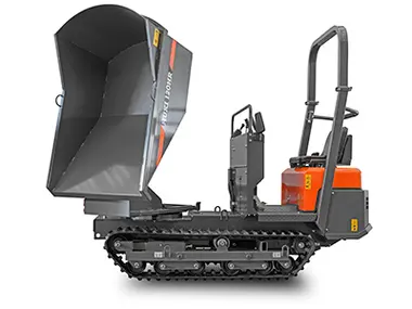 HUKI 120 avec un moteur plus puissant et une benne rotative