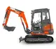 Kleinbagger HUTTER Kubota KX027, Raupenbagger, Kompaktbagger, mit Dach oder Kabine, 23.8 PS Motorleistung, seitlich