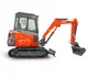 Kleinbagger HUTTER Kubota KX027, Raupenbagger, Kompaktbagger, mit Dach oder Kabine, 23.8 PS Motorleistung, seitlich