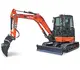 HUTTER Kubota U50, Raupenbagger mittlere Gewichtsklasse, mit Löffel, 5 Tonnen Gewicht, Motorleistung 40.4 PS, Kurzheck, geringe Geräuschemission, mit Trackingsystem, Diebstahlsicherungssystem, LED-Beleuchtung