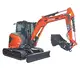 HUTTER Kubota U50, Raupenbagger mittlere Gewichtsklasse, mit Löffel, 5 Tonnen Gewicht, Motorleistung 40.4 PS, Kurzheck, geringe Geräuschemission, mit Trackingsystem, Diebstahlsicherungssystem, LED-Beleuchtung, grosse Glasflächen, Rückfahrkamera, mit Löffel