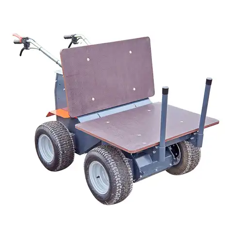 Elektro-Raddumper HD50E, 500 kg Fassungsvermögen, Bergmann, Leergewicht 240 kg, Nutzlast 500 kg, sehr kleiner Wenderadius, stabiler Kippmechanismus, optional mit elektrischer Kippmulde, Batterielaufzeit 8 Stunden, Batteriekapazität 2.5 kWh, robuste Konstruktion, optional mit Anhängerkupplung, optional mit Ladepritsche