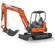 Kleinbagger HUTTER Kubota U36, Raupenbagger, Kurzheck, Gewicht 3.6 Tonnen, mit Dach oder Kabine, 24.2 PS Motorleistung, mit Löffel, Planierlöffelsteuerung im Joystick