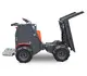 Dumper sur pneus électro HD80E, Bergmann, charge utile 800 kg, puissance du moteur 2.8 kW, Capacité de chargement 0.58 m3, autnomie de la batterie 8 heures, largeur 0.88 m, Haute capacité de charge, De construction robuste, Direction assistée, Benne à déversement hydraulique, Quatre roues motrices, Passe sans peine de petits obstacles, Équipements spéciaux : plateau de chargement, montants