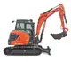 HUTTER Kubota KX060, Raupenbagger mittlere Gewichtsklasse, mit Löffel, 5.6 Tonnen Gewicht, Motorleistung 47.6 PS, Kompaktbagger, geringe Geräuschemission, mit Trackingsystem, LED-Beleuchtung, grosse Glasflächen, Rückfahrkamera, beide Joysticks mit Proportionalsteuerung, intuitive Jog-Dial-Bedienung
