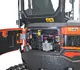pelle électro HUTTER Kubota U27E, poids 2698 kg, Moteur électrique 19.9 kW, Balancier long de série, Déport arrière nul, Instruments de bord digitaux, Système antivol, Siège semi suspendu réglable