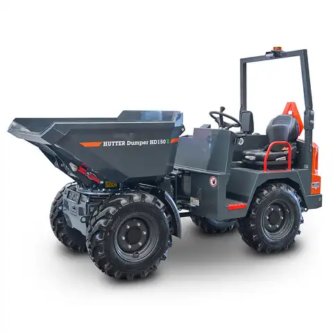 Elektro-Raddumper HD150E, 1500 kg Nutzlast, Bergmann, Batterielaufzeit 4-6 Stunden
