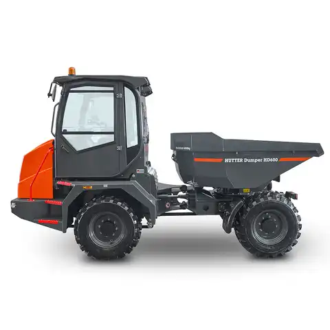 Dumper sur pneus électro HD600, Bergmann, charge utile 6000 kg, puissance du moteur 75.0 CV