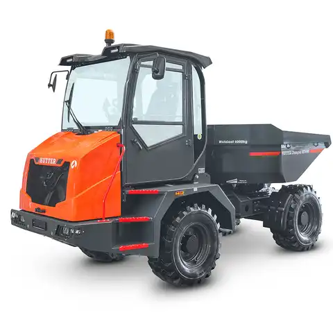 Dumper sur pneus électro HD600, Bergmann, charge utile 6000 kg, puissance du moteur 75.0 CV, volume de benne en butte 3.6 m3, vitesse de conduite max. 30 km/h
