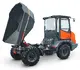 Dumper sur pneus électro HD600, Bergmann, charge utile 6000 kg, puissance du moteur 75.0 CV, volume de benne en butte 3.6 m3, vitesse de conduite max. 30 km/h, 4 phares de travail LED, Climatisation de série, Niveau de gaz d’échappement 5 sans AdBlue, Déclaration de conformité CE, largeur 2.35 m, longueur 5.08 m