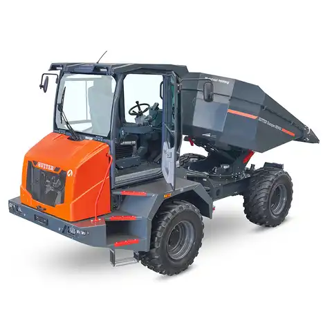 Raddumper HUTTER Dumper HD900, Bergmann, Nutzlast 9000 kg, Motorleistung 102 PS, Ladevolumen gehäuft 4.6 Kubikmeter
