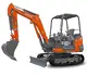 Kleinbagger HUTTER Kubota KX027, Raupenbagger, Kompaktbagger, mit Dach oder Kabine, 23.8 PS Motorleistung, seitlich