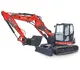 HUTTER Kubota KX085-V, Raupenbagger mittlere Gewichtsklasse, mit Verstellausleger, 9 Tonnen Gewicht, Motorleistung 66.6 PS, Kompaktbagger, geringer Heckschwenkradius, automatische Betankungsanlage, mit Trackingsystem, Klimaanlage, Lastbruchsicherung, Diebstahlsicherung, Load-Sensing-Hydrauliksystem, Grabtiefe 4.6 m, Luxuskabine mit Komfortsitz, farbiger LCD-Bildschirm, 4 Anbindeösen für Transport
