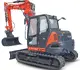 HUTTER Kubota KX085-V, Raupenbagger mittlere Gewichtsklasse, mit Verstellausleger, 9 Tonnen Gewicht, Motorleistung 66.6 PS, Kompaktbagger, geringer Heckschwenkradius, automatische Betankungsanlage, mit Trackingsystem, Klimaanlage, Lastbruchsicherung, Diebstahlsicherung, Load-Sensing-Hydrauliksystem, Grabtiefe 4.6 m, Luxuskabine mit Komfortsitz, farbiger LCD-Bildschirm, 4 Anbindeösen für Transport, von hinten