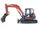 HUTTER Kubota KX085, Raupenbagger mittlere Gewichtsklasse, mit Löffel, 8.4 Tonnen Gewicht, Motorleistung 66.6 PS, Kompaktbagger