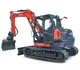 HUTTER Kubota KX085, Raupenbagger mittlere Gewichtsklasse, mit Löffel, 8.4 Tonnen Gewicht, Motorleistung 66.6 PS, Kompaktbagger, geringer Heckschwenkradius, automatische Betankungsanlage