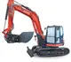 HUTTER Kubota KX085, Raupenbagger mittlere Gewichtsklasse, mit Löffel, 8.4 Tonnen Gewicht, Motorleistung 66.6 PS, Kompaktbagger, geringer Heckschwenkradius, automatische Betankungsanlage, mit Trackingsystem