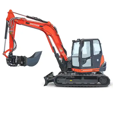 HUTTER Kubota KX085, Raupenbagger mittlere Gewichtsklasse, mit Löffel, 8.4 Tonnen Gewicht, Motorleistung 66.6 PS, Kompaktbagger, geringer Heckschwenkradius, automatische Betankungsanlage, mit Trackingsystem, Klimaanlage