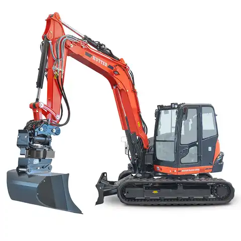 HUTTER Kubota KX085, Raupenbagger mittlere Gewichtsklasse, mit Löffel, 8.4 Tonnen Gewicht, Motorleistung 66.6 PS, Kompaktbagger, geringer Heckschwenkradius, automatische Betankungsanlage, mit Trackingsystem, Klimaanlage, Lastbruchsicherung, Diebstahlsicherung