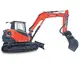 HUTTER Kubota KX085, Raupenbagger mittlere Gewichtsklasse, mit Löffel, 8.4 Tonnen Gewicht, Motorleistung 66.6 PS, Kompaktbagger, geringer Heckschwenkradius, automatische Betankungsanlage, mit Trackingsystem, Klimaanlage, Lastbruchsicherung, Diebstahlsicherung, Load-Sensing-Hydrauliksystem, Grabtiefe 4.6 m