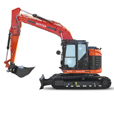 HUTTER Kubota U145, Raupenbagger mittlere Gewichtsklasse, mit Löffel, 14.6 Tonnen Gewicht, Motorleistung 106.7 PS, Kompaktbagger