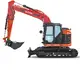 HUTTER Kubota U145, Raupenbagger mittlere Gewichtsklasse, mit Löffel, 14.6 Tonnen Gewicht, Motorleistung 106.7 PS, Kompaktbagger