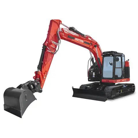 HUTTER Kubota U145, Raupenbagger mittlere Gewichtsklasse, mit Löffel, 14.6 Tonnen Gewicht, Motorleistung 106.7 PS, Kompaktbagger