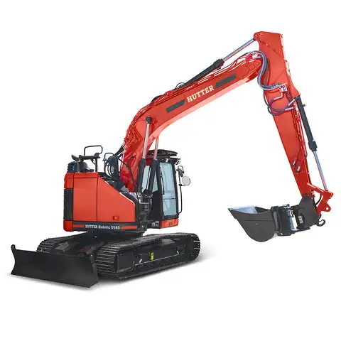 HUTTER Kubota U145, Raupenbagger mittlere Gewichtsklasse, mit Löffel, 14.6 Tonnen Gewicht, Motorleistung 106.7 PS, Kompaktbagger, automatische Betankungsanlage, mit Trackingsystem, Klimaanlage