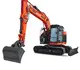 HUTTER Kubota U145, Raupenbagger mittlere Gewichtsklasse, mit Löffel, 14.6 Tonnen Gewicht, Motorleistung 106.7 PS, Kompaktbagger, automatische Betankungsanlage, mit Trackingsystem, Klimaanlage, Lastbruchsicherung, Diebstahlsicherung, Load-Sensing-Hydrauliksystem, Grabtiefe 6 m
