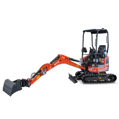Mini pelle HUTTER Kubota U17, Poids 1705 kg, Puissance du moteur 16.0 CV, Largeur 99-130 cm, nouveaju modèle,