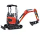 Mini pelle HUTTER Kubota U17, Poids 1705 kg, Puissance du moteur 16.0 CV, Largeur 99-130 cm, nouveaju modèle, Flexibles hydrauliques intégrés protégés