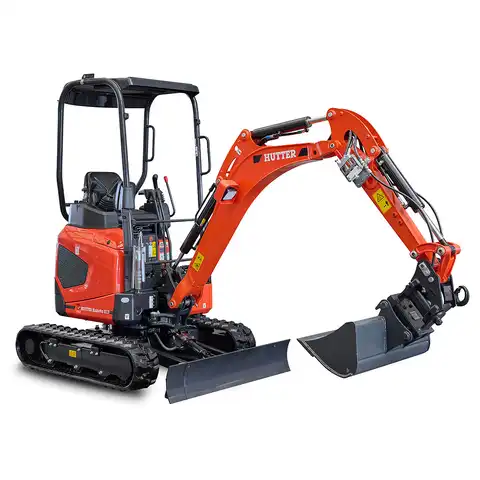 Mini pelle HUTTER Kubota U17, Poids 1705 kg, Puissance du moteur 16.0 CV, Largeur 99-130 cm, nouveaju modèle, Flexibles hydrauliques intégrés protégés, Nouvellement disponible avec commande proportionelle en option