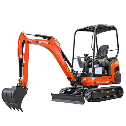 Kleinbagger HUTTER Kubota KX019, Raupenbagger, Gewicht 1.8 Tonnen, Kompaktbagger, verstellbares Fahrwerk,16 PS Motorleistung, mit Löffel