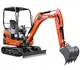 Kleinbagger HUTTER Kubota KX019, Raupenbagger, Gewicht 1.8 Tonnen, Kompaktbagger, verstellbares Fahrwerk,16 PS Motorleistung, mit Löffel