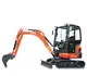 Kleinbagger HUTTER Kubota KX019, Raupenbagger, Gewicht 1.8 Tonnen, Kompaktbagger, verstellbares Fahrwerk,16 PS Motorleistung, mit Löffel
