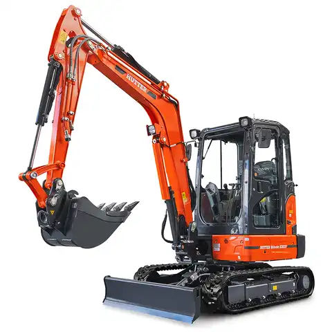 HUTTER Kubota KX037, Raupenbagger mittlere Gewichtsklasse, mit Löffel, 3.5 Tonnen Gewicht