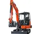 HUTTER Kubota KX037, Raupenbagger mittlere Gewichtsklasse, mit Löffel, 3.5 Tonnen Gewicht, von vorne