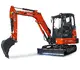 HUTTER Kubota KX037, Raupenbagger mittlere Gewichtsklasse, mit Löffel, 3.5 Tonnen Gewicht, Motorleistung 24.2 PS, seitlich