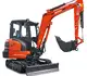 HUTTER Kubota KX037, Raupenbagger mittlere Gewichtsklasse, mit Löffel, 3.5 Tonnen Gewicht, Motorleistung 24.2 PS, Grabtiefe 3.41 m